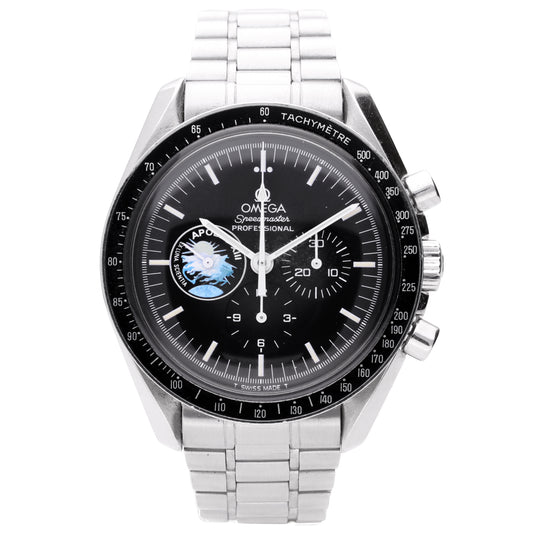 Stainless steel OMEGA ref. ST 345.0022 Speedmaster Professional 25th Anniversary 'Apollo XIII' chronograph wristwatch. Made 1995