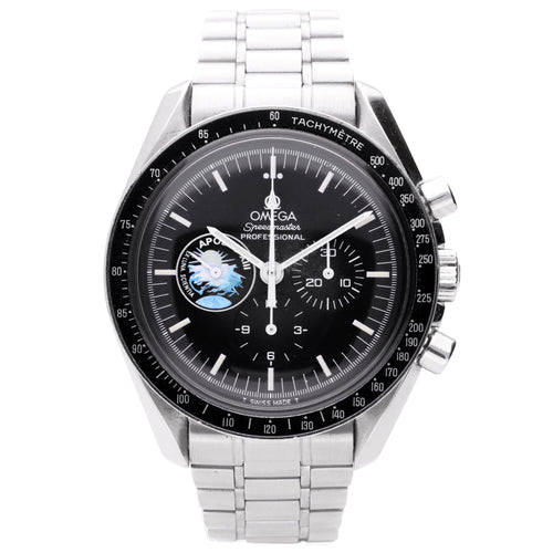 Stainless steel OMEGA ref. ST 345.0022 Speedmaster Professional 25th Anniversary 'Apollo XIII' chronograph wristwatch. Made 1995
