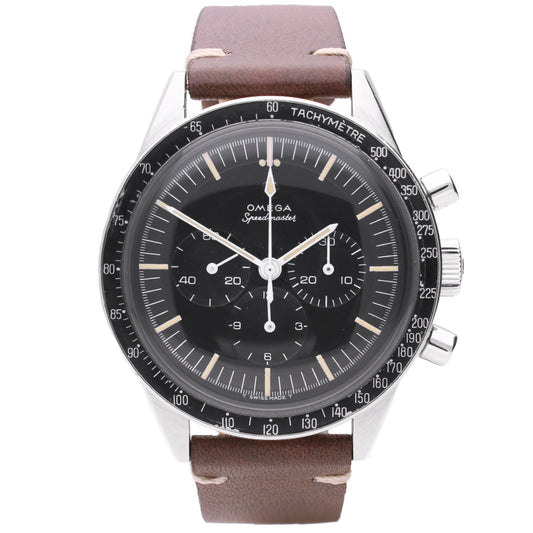 Stainless steel OMEGA Speedmaster ref. 105.003 chronograph wristwatch. Made 1969