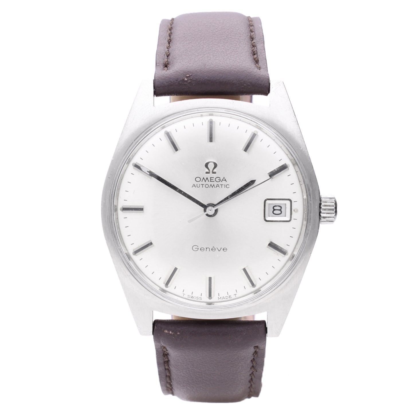 Stainless steel OMEGA Genève automatic wristwatch. Made 1968