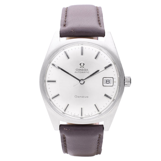 Stainless steel OMEGA Genève automatic wristwatch. Made 1968