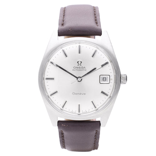 Stainless steel OMEGA Genève automatic wristwatch. Made 1968