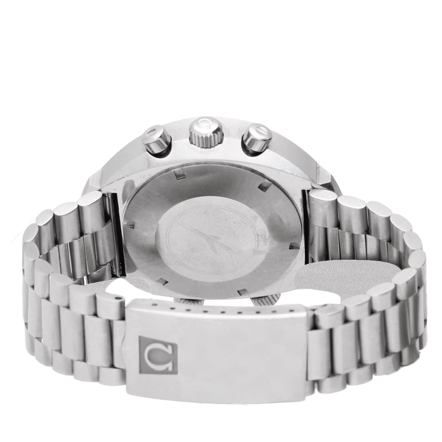 Stainless steel 2nd generation Flightmaster chronograph wristwatch. Made 1975