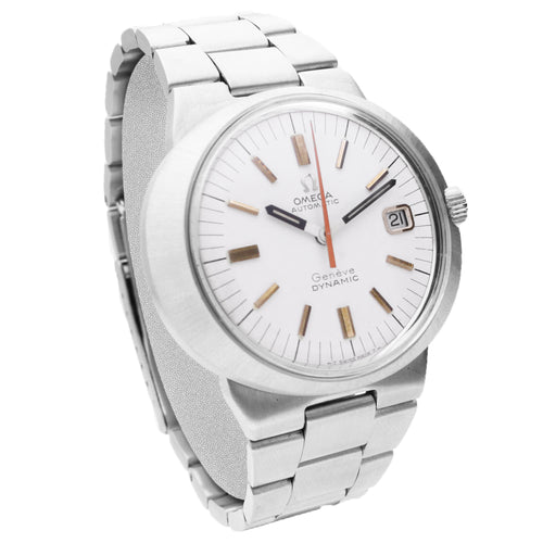 Stainless steel OMEGA Dynamic Genève automatic wristwatch. Made 1969