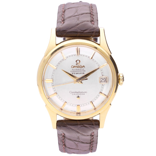 18ct yellow gold OMEGA Constellation automatic chronometer wristwatch. Made 1963