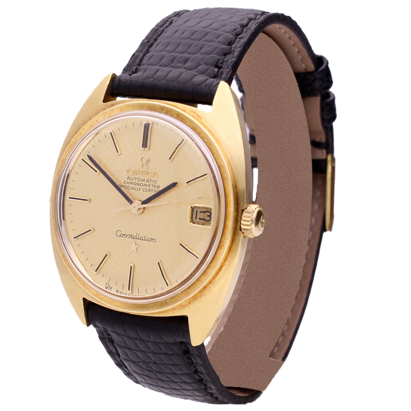 18ct yellow gold OMEGA Constellation automatic chronometer wristwatch. Made 1969