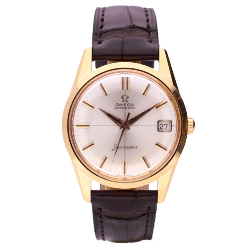 18ct rose gold OMEGA seamaster automatic wristwatch. Made 1962