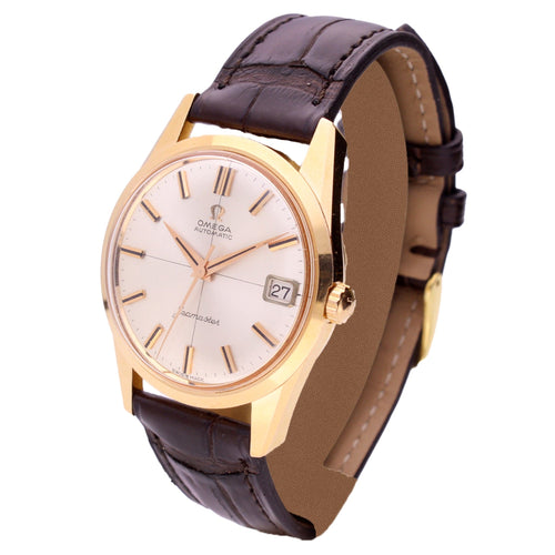 18ct rose gold OMEGA seamaster automatic wristwatch. Made 1962