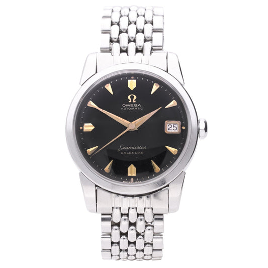 Stainless steel OMEGA Seamaster calendar automatic wristwatch. Made 1960