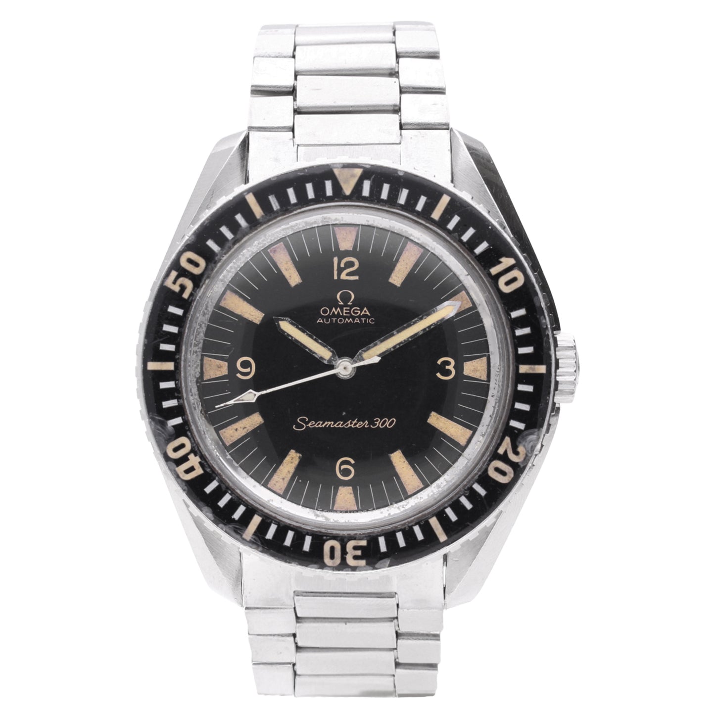 Stainless steel OMEGA Seamaster 300 automatic wristwatch. Made 1965