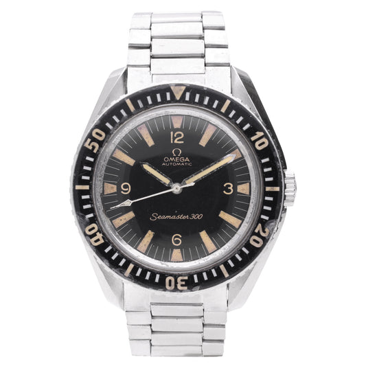 Stainless steel OMEGA Seamaster 300 automatic wristwatch. Made 1965