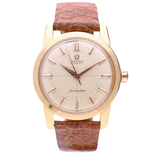 18ct yellow gold OMEGA Seamaster automatic wristwatch. Made 1959