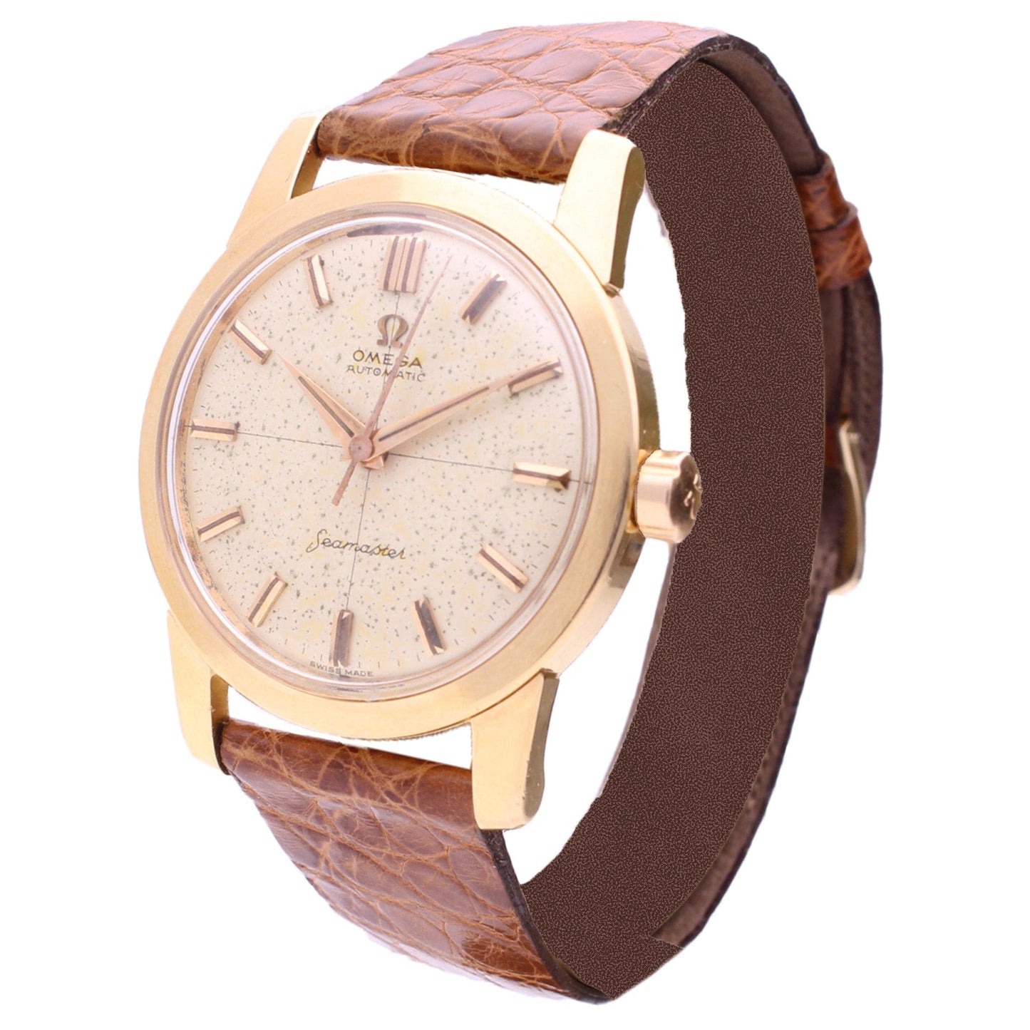 18ct yellow gold OMEGA Seamaster automatic wristwatch. Made 1959