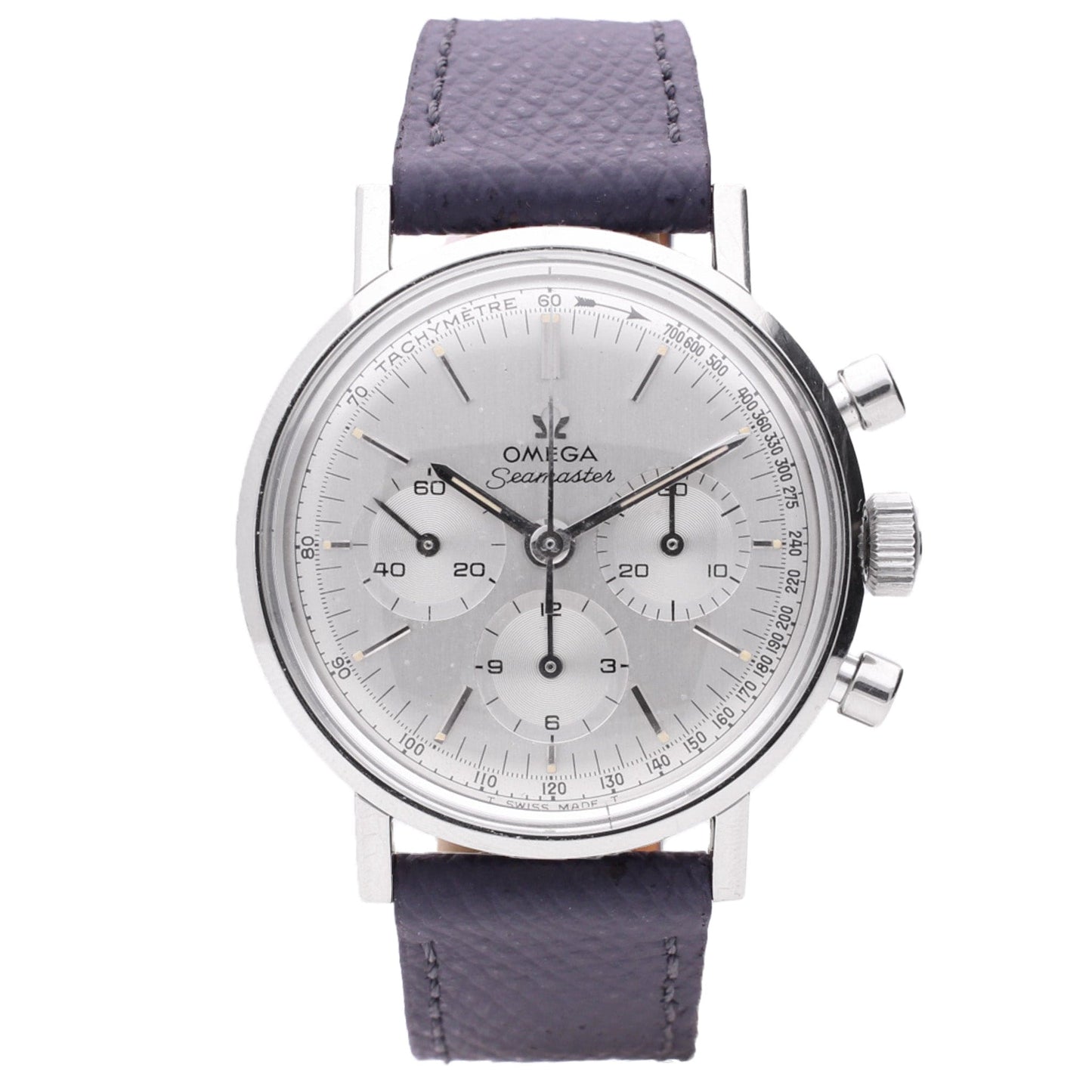 Stainless steel OMEGA Seamaster chronograph wristwatch. Made 1965