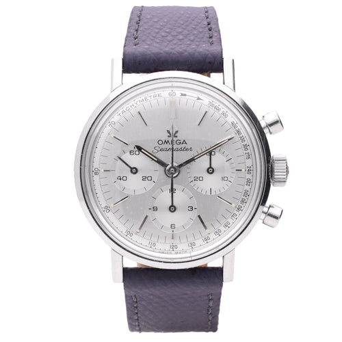 Stainless steel OMEGA Seamaster chronograph wristwatch. Made 1965