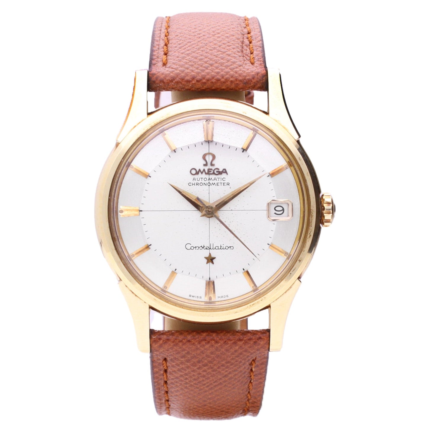 18ct yellow gold OMEGA Constellation automatic chronometer wristwatch. Made 1960