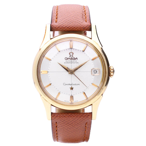 18ct yellow gold OMEGA Constellation automatic chronometer wristwatch. Made 1960