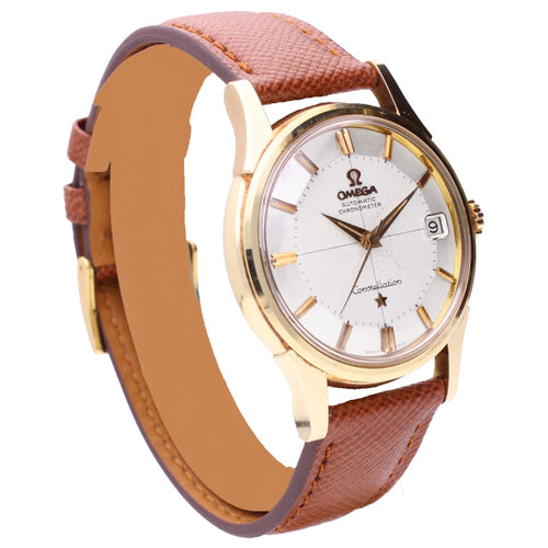 18ct yellow gold OMEGA Constellation automatic chronometer wristwatch. Made 1960