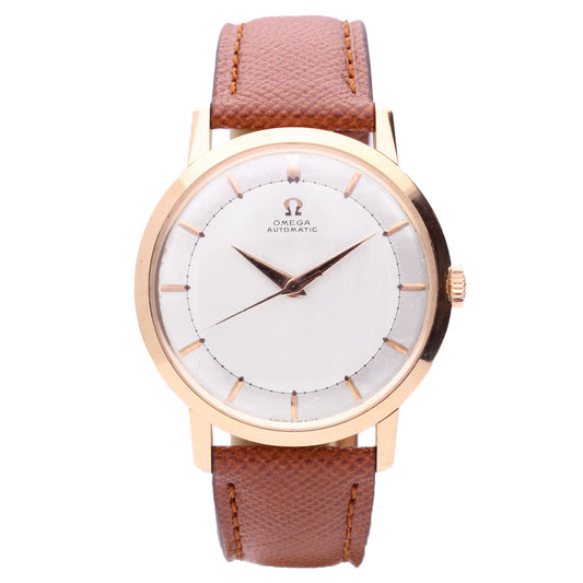 18ct rose gold OMEGA automatic dress watch. Made 1959