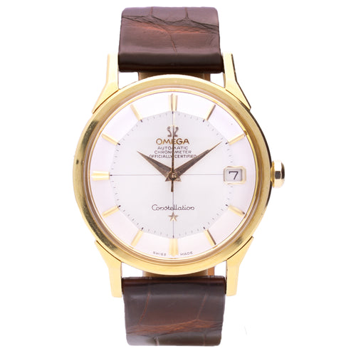 18ct yellow gold OMEGA Constellation automatic chronometer wristwatch. Made 1953