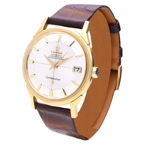18ct yellow gold OMEGA Constellation automatic chronometer wristwatch. Made 1953
