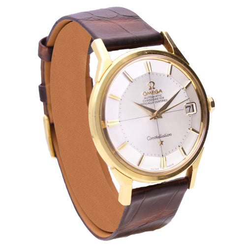 18ct yellow gold OMEGA Constellation automatic chronometer wristwatch. Made 1953