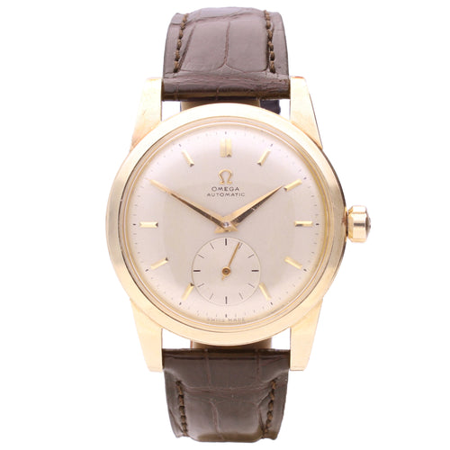 18ct yellow gold OMEGA Seamaster automatic wristwatch. Made 1951