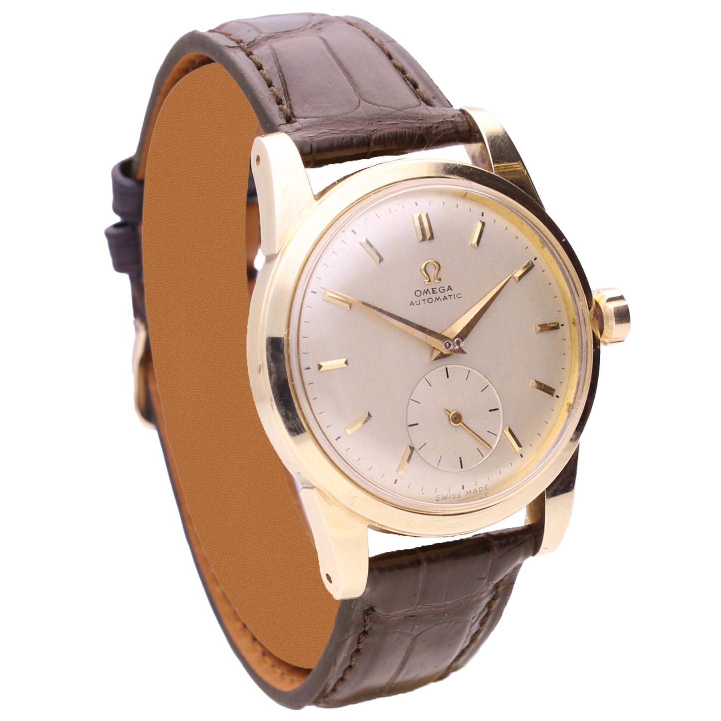 18ct yellow gold OMEGA Seamaster automatic wristwatch. Made 1951