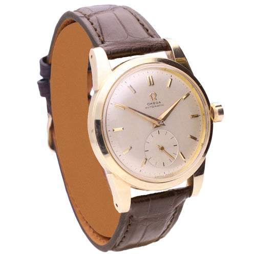 18ct yellow gold OMEGA Seamaster automatic wristwatch. Made 1951