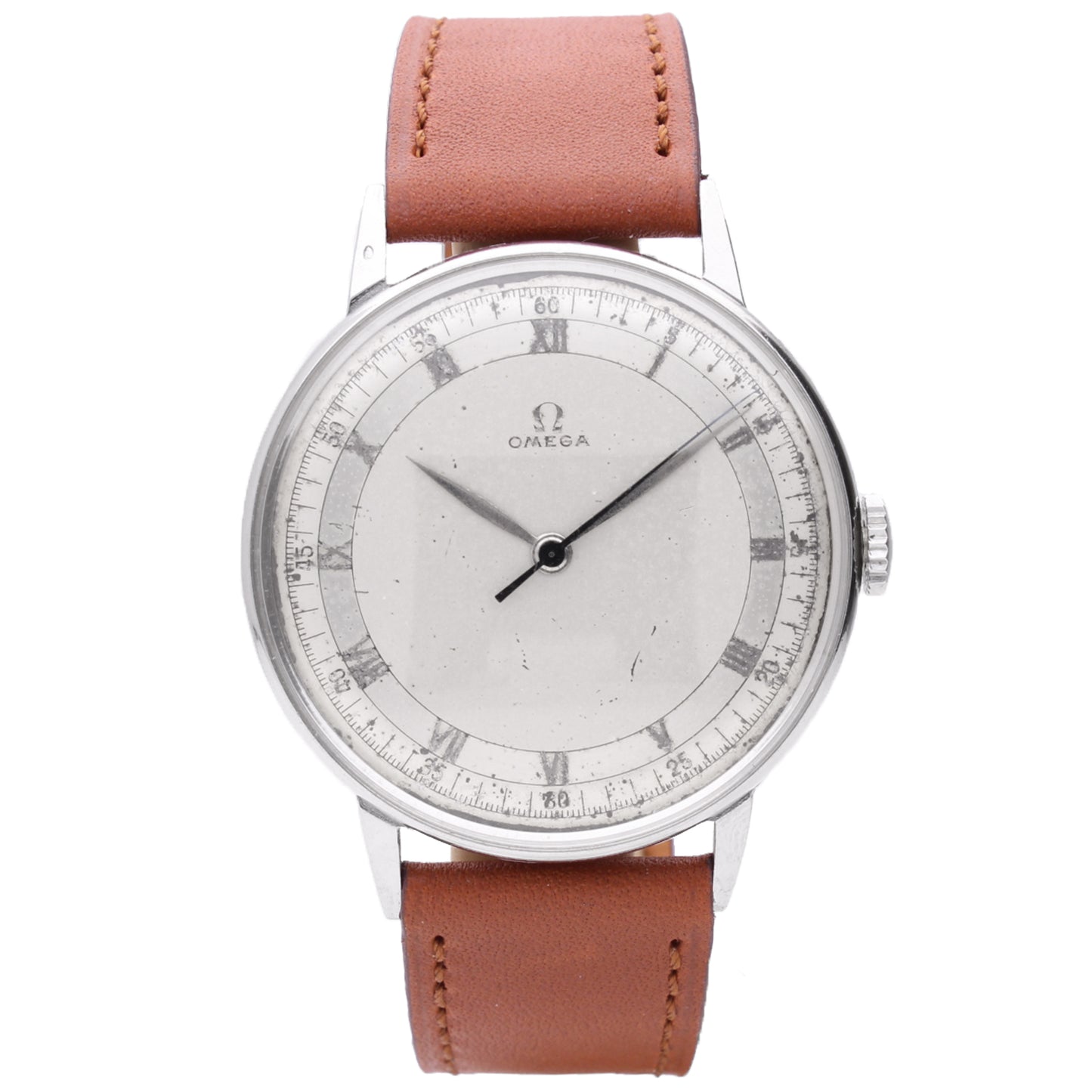 Stainless steel OMEGA dress wristwatch. Made 1944