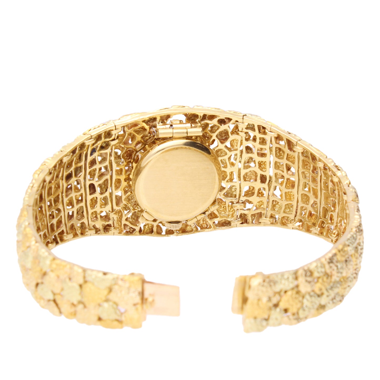 18ct yellow gold Gilbert Albert Rocaille d'Or bracelet watch. Made 1968