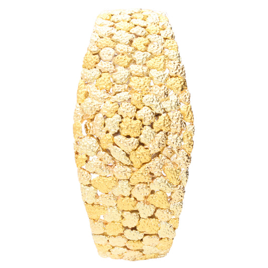 18ct yellow gold Gilbert Albert Rocaille d'Or bracelet watch. Made 1968