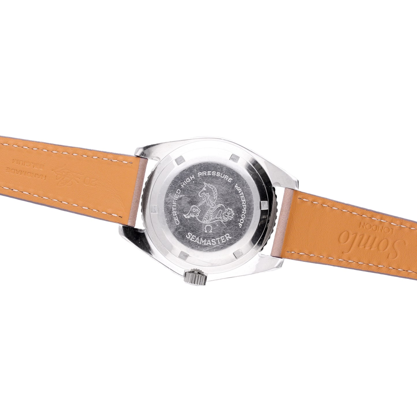 Stainless steel OMEGA US Navy Seamaster 300 automatic wristwatch (Big Triangle). Made 1967