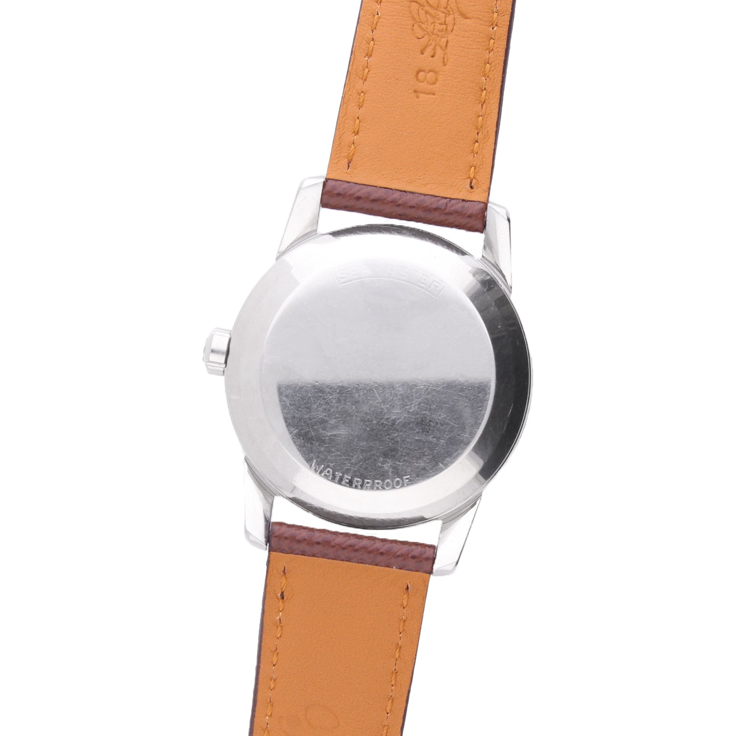 Stainless steel OMEGA 'bumper' automatic wristwatch. Made 1963