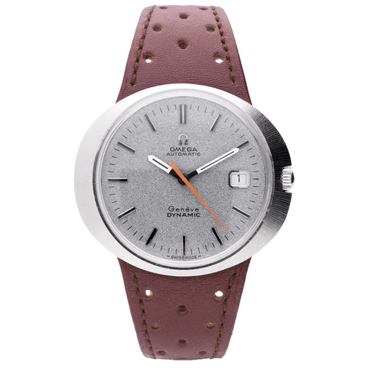 Stainless steel OMEGA Dynamic Genève automatic wristwatch. Made 1969