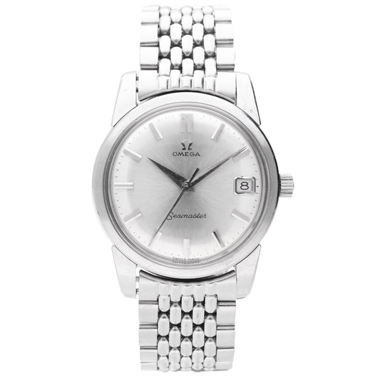 Stainless steel OMEGA Seamaster automatic bracelet watch. Made 1962