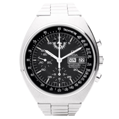 Stainless steel OMEGA Speedmaster Mark IV Professional chronograph wristwatch. Made 1982