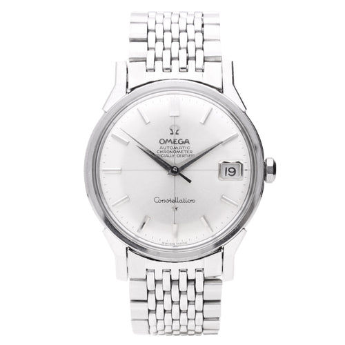 Stainless steel OMEGA Constellation automatic chronometer wristwatch. Made 1965