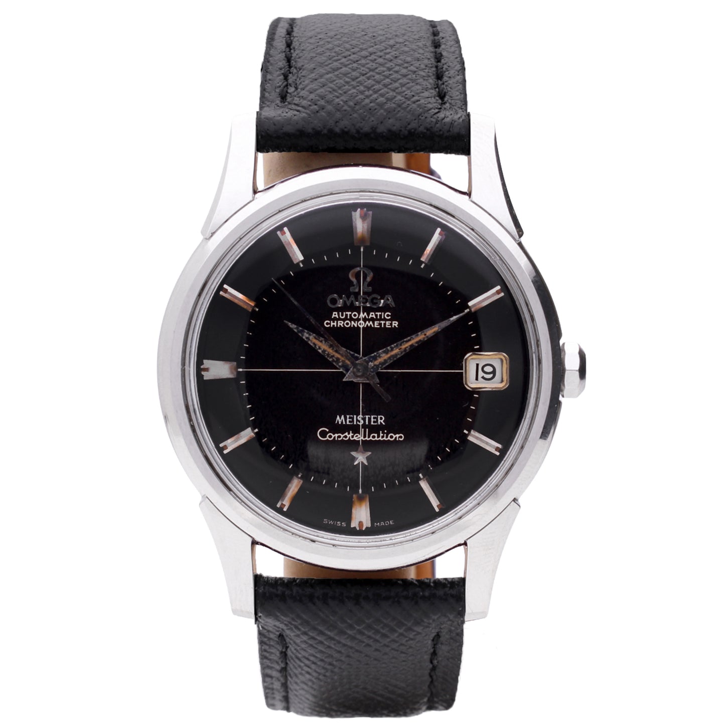 Stainless steel OMEGA Constellation automatic chronometer wristwatch. Made 1961