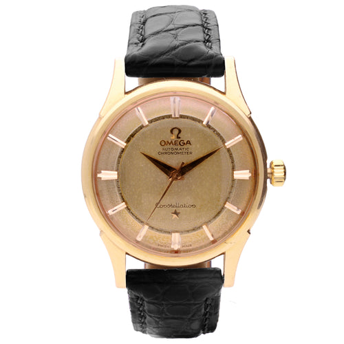 18ct rose gold OMEGA Constellation automatic chronometer wristwatch. Made 1960