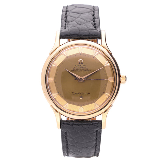 18ct rose gold OMEGA Constellation automatic chronometer wristwatch. Made 1955