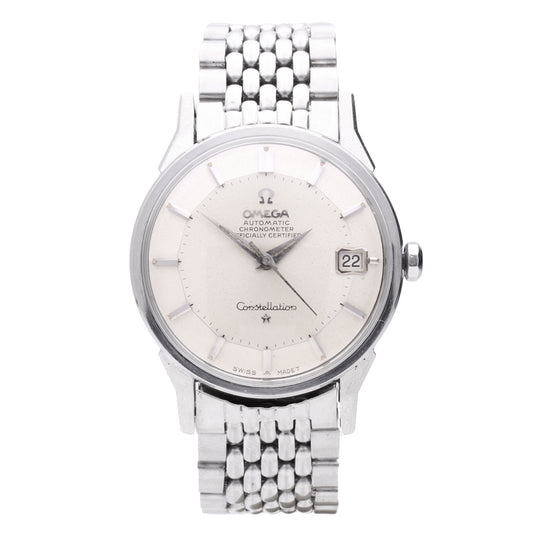 Stainless steel OMEGA Constellation automatic chronometre wristwatch. Made 1965