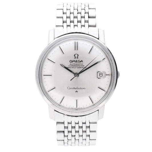 Stainless steel OMEGA Constellation automatic chronometer wristwatch. Made 1967