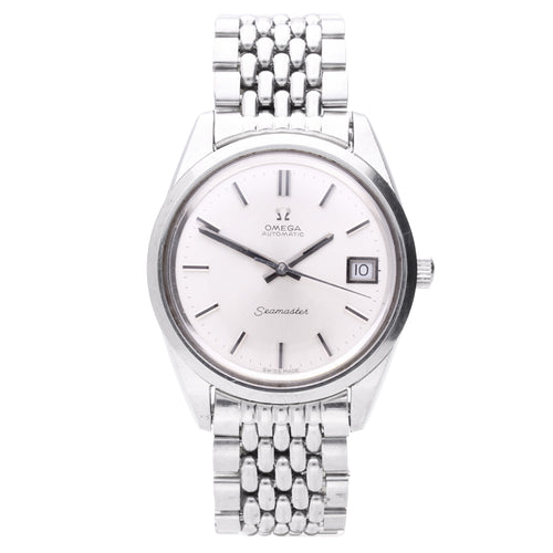 Stainless steel OMEGA Seamaster automatic wristwatch with date. Made 1973