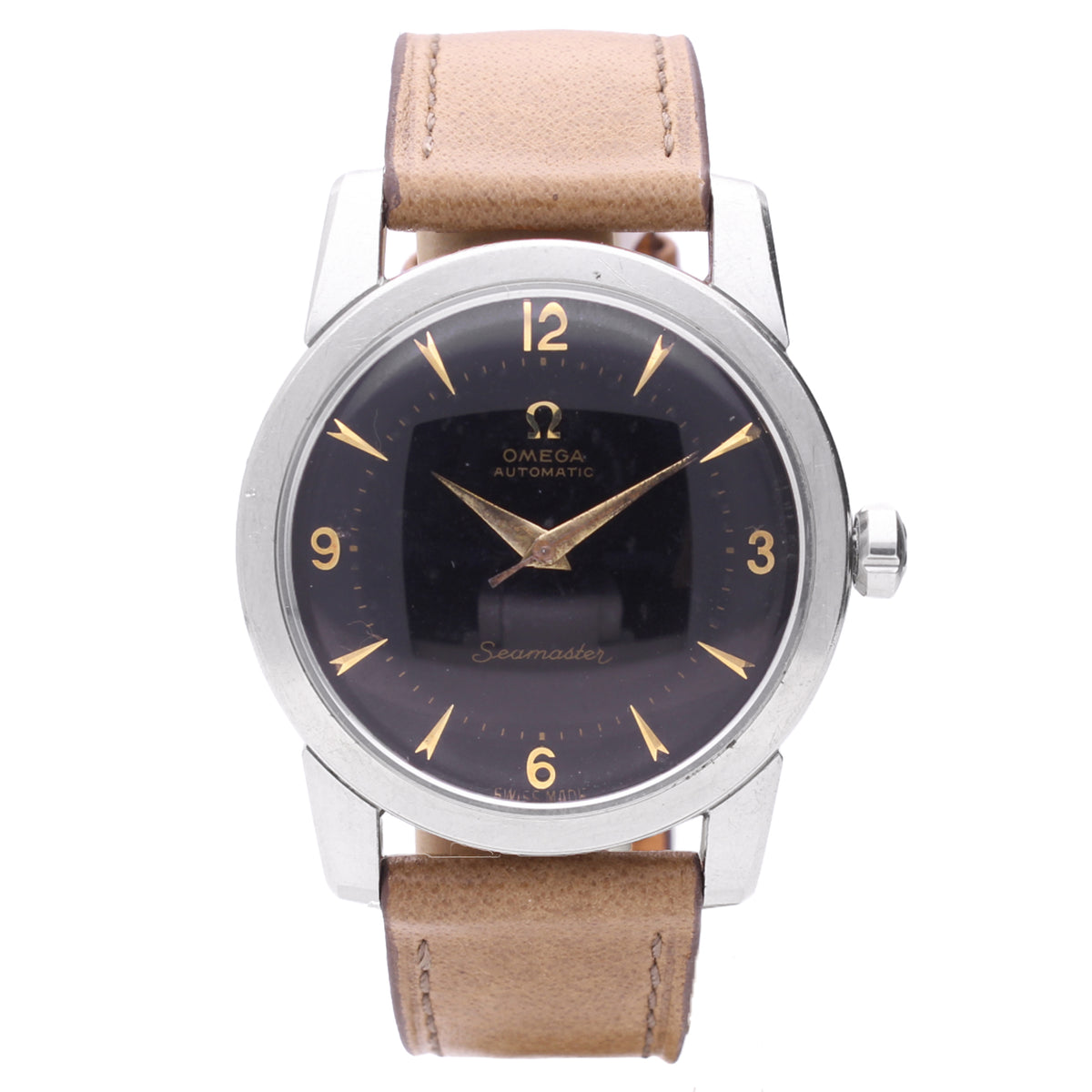 Stainless steel OMEGA Seamaster automatic wristwatch. Made 1953