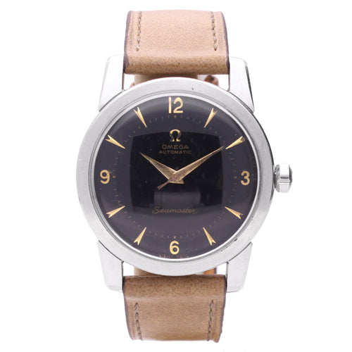 Stainless steel OMEGA Seamaster automatic wristwatch. Made 1953