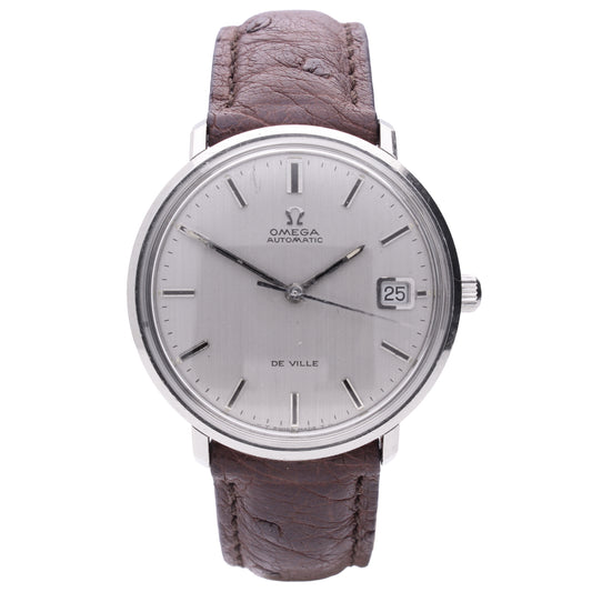 Stainless steel OMEGA DeVille wristwatch. Made 1972