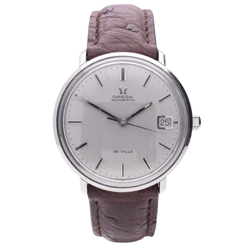 Stainless steel OMEGA DeVille wristwatch. Made 1972