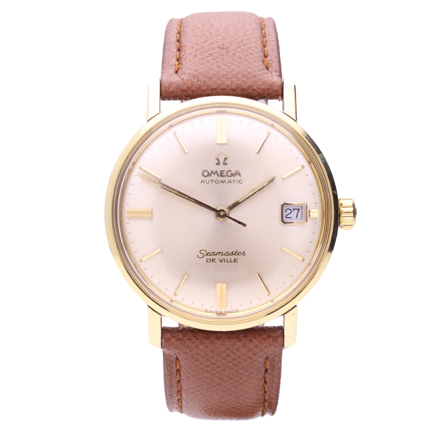 Steel & 14ct yellow gold OMEGA Seamaster/De Ville automatic wristwatch. Made 1964