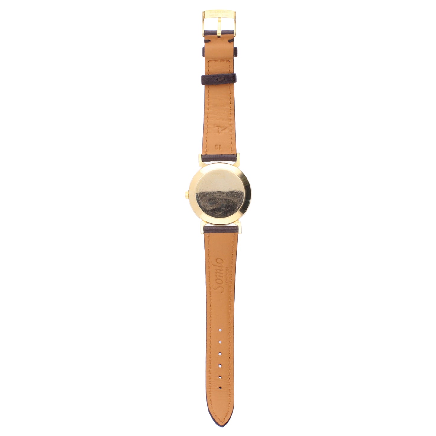 18ct yellow gold OMEGA automatic 'bumper' wristwatch. Made 1952
